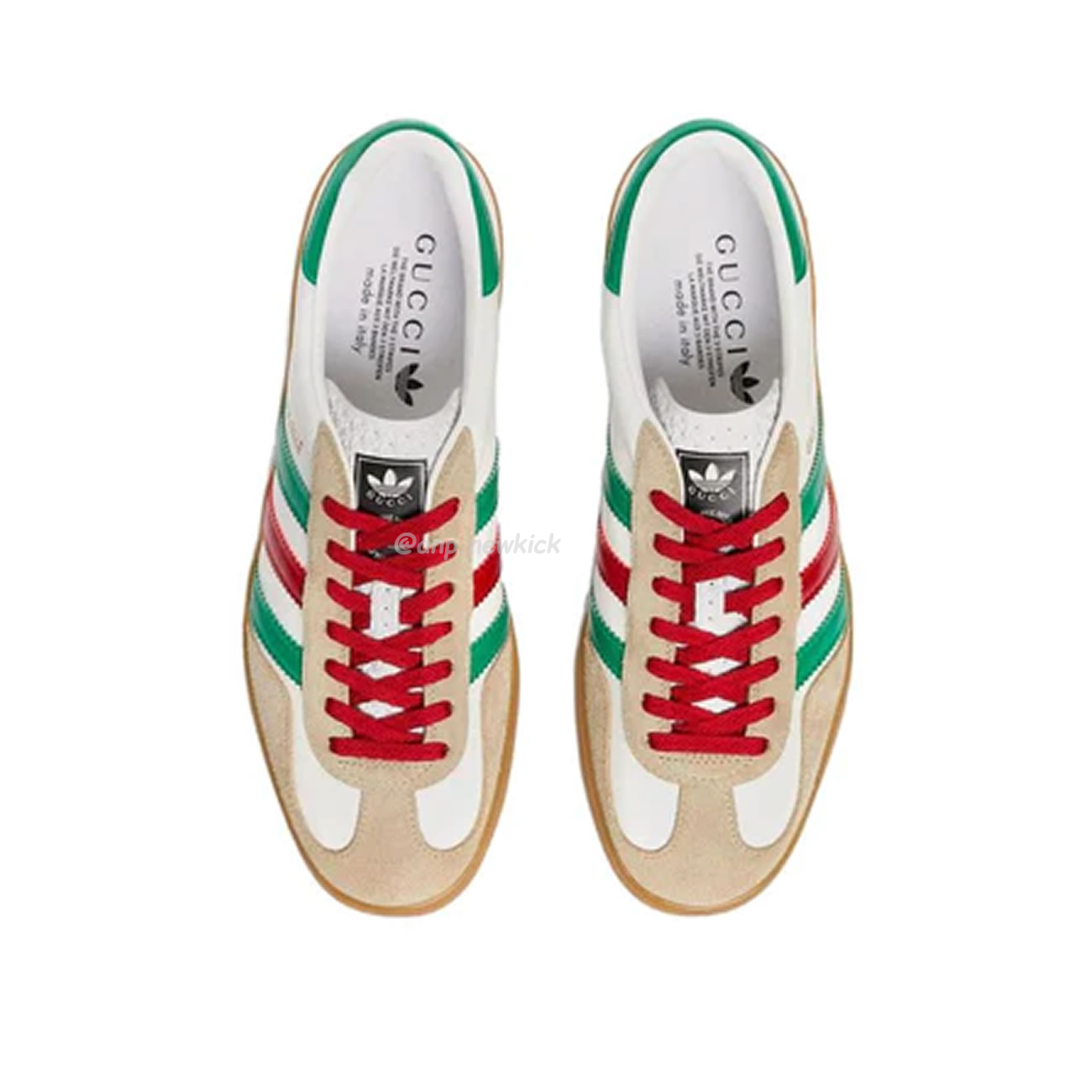 Adidas X Gucci Gazelle White Green Red 726487 Aaa43 9547 (2) - newkick.cc